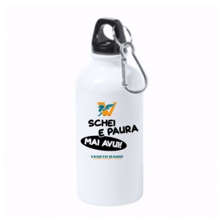 borraccia bottiglia alluminio 500 ml veneto radio schei e paura mai avui