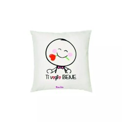 cuscino 40x40 scitta ti voglio bene idea regalo festa innamorati uomo donna