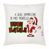 cuscino 40x40 scritta a quel simpaticone di mio fratello buon natale regalo