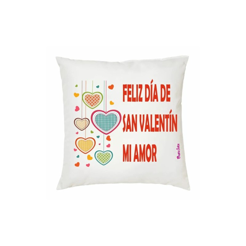 cuscino 40x40 scritta amore idea regalo festa innamorati uomo donna