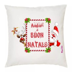 cuscino 40x40 scritta auguri di buon natale idea regalo famiglia
