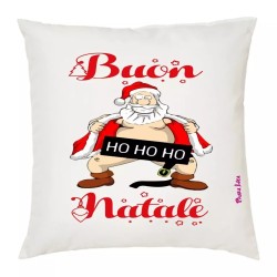 cuscino 40x40 scritta buon natale babbo natale ho ho idea regalo natale