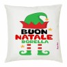 cuscino 40x40 scritta buon natale sorella idea regalo natale feste sorelle