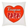cuscino 40x40 scritta buongiorno papa' cuore idea regalo festa compleanno