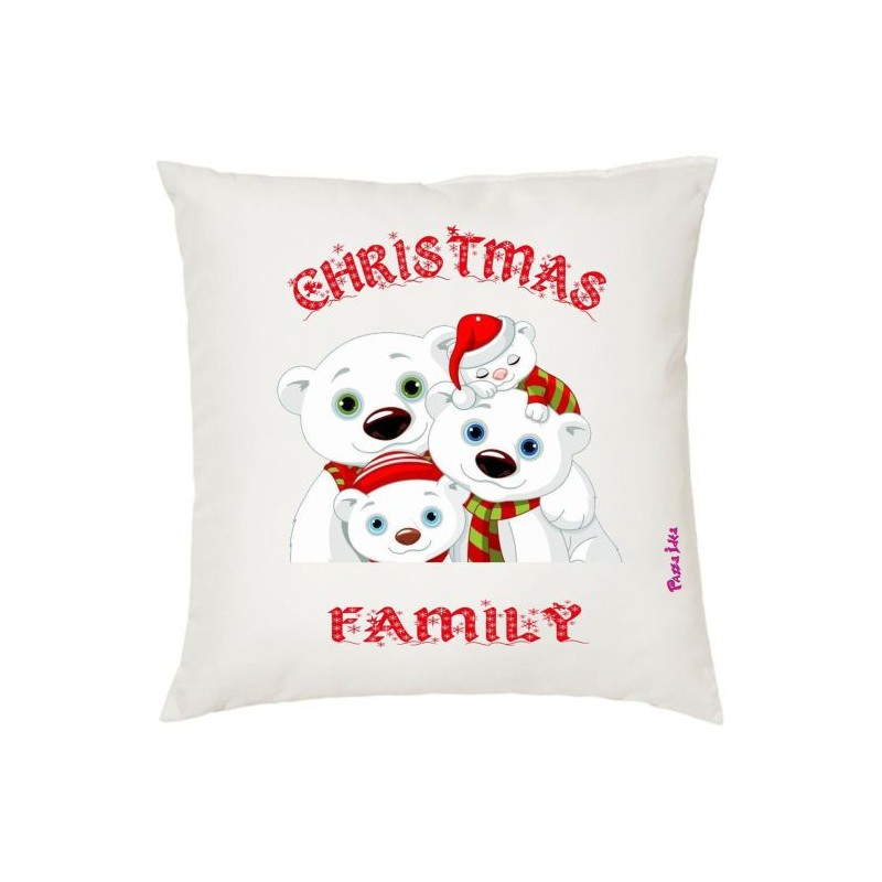 cuscino 40x40 scritta christmas family buon natale idea regalo famiglia