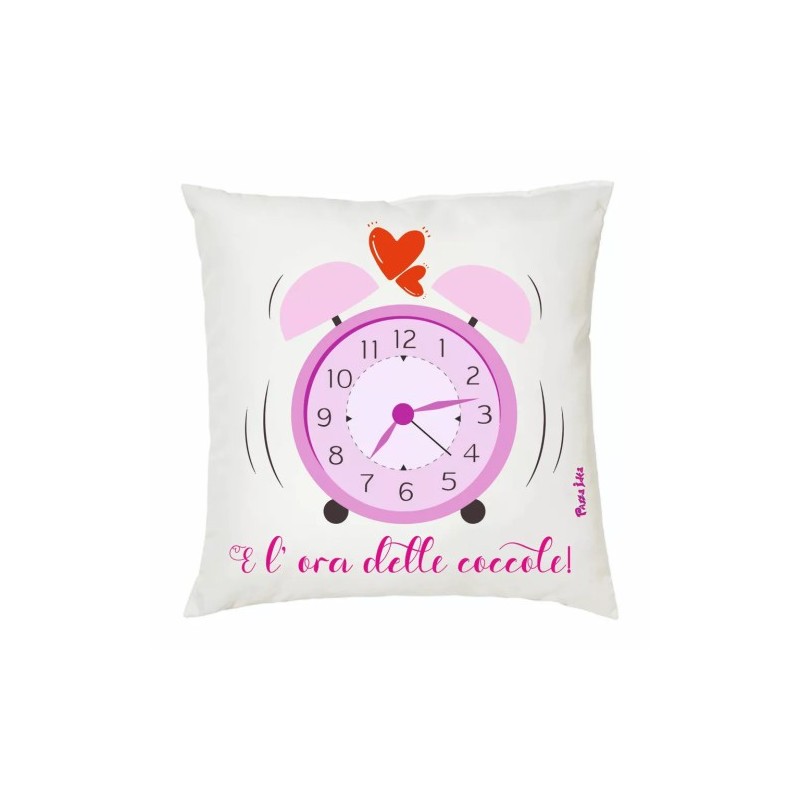 cuscino 40x40 scritta coccole amore idea regalo festa innamorati uomo donna