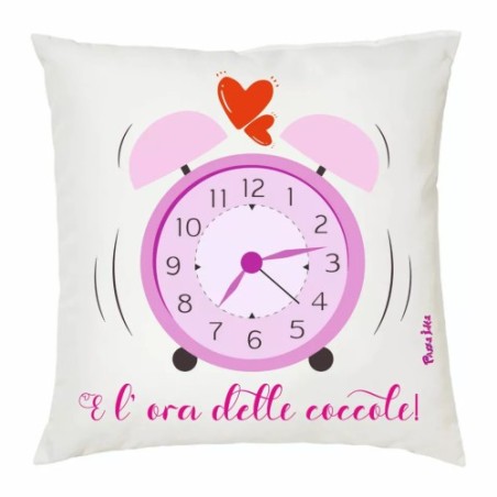 cuscino 40x40 scritta coccole amore idea regalo festa innamorati uomo donna
