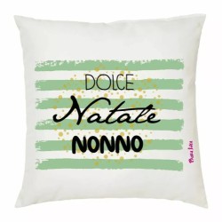 cuscino 40x40 scritta dolce natale nonno auguri nipoti nonno regalo