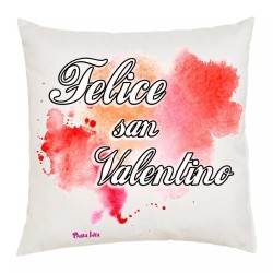 cuscino 40x40 scritta felice san valentino idea regalo cuore san valentino