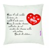 cuscino 40x40 scritta grazie d'esistere ti amo regalo san valentino uomo donna