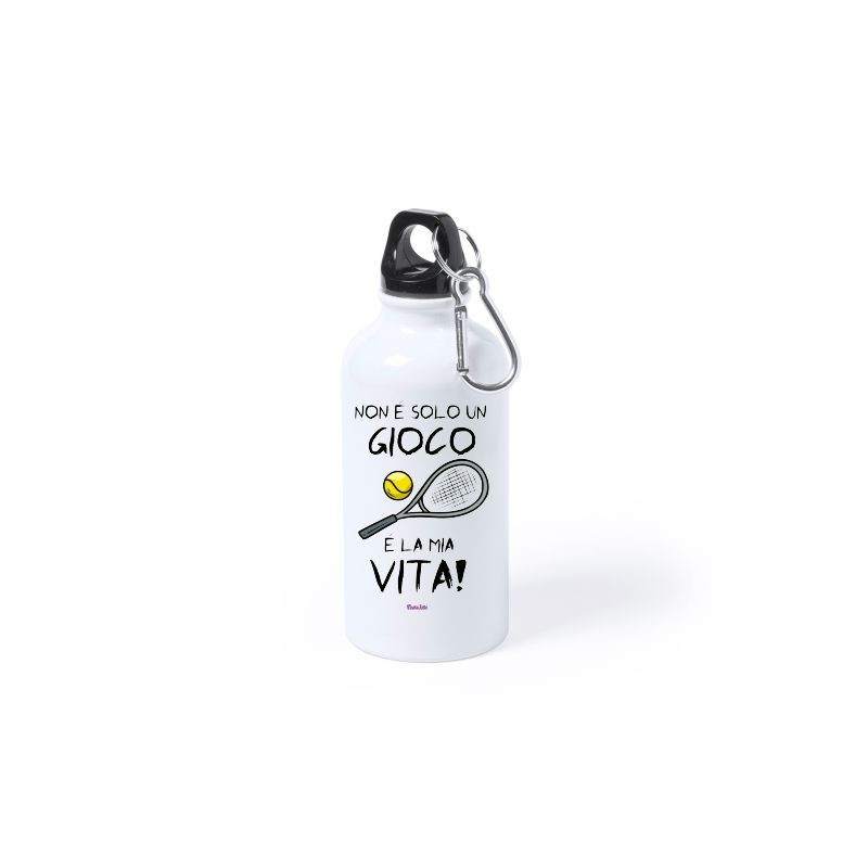 Borraccia con frase non e' solo un gioco e' la mia vita bottiglia in alluminio 500ml