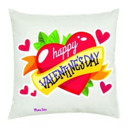 cuscino 40x40 scritta happy valentine's day idea regalo uomo donna amore cuore