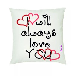 cuscino 40x40 scritta i always love you idea regalo san valentino uomo donna
