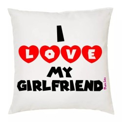 cuscino 40x40 scritta i love my girlfriend idea regalo cuore san valentino