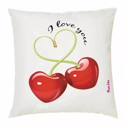 cuscino 40x40 scritta i love you ciliege cuore san valentino amore