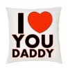 cuscino 40x40 scritta i love you daddy papa' idea regalo festa compleanno