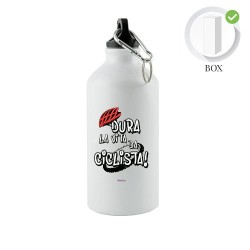 borraccia con frase simpatica dura la vita da ciclista bottiglia in alluminio 500 ml