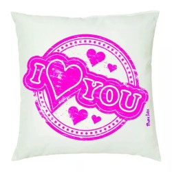 cuscino 40x40 scritta i love you idea regalo san valentino uomo donna amore