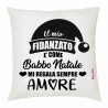 cuscino 40x40 scritta il mio fidanzato e come babbo natale mi regala amore