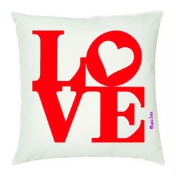 cuscino 40x40 scritta love idea regalo san valentino uomo donna amore