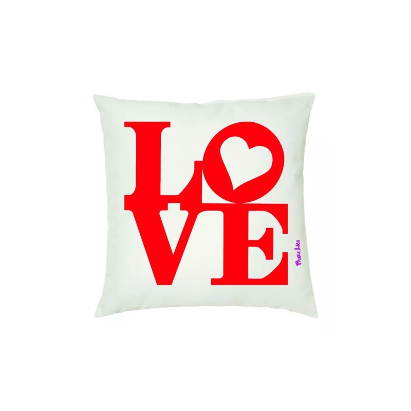 cuscino 40x40 scritta love idea regalo san valentino uomo donna amore