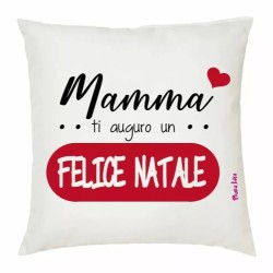 cuscino 40x40 scritta mamma ti auguro un felice natale auguri regalo mamma madre