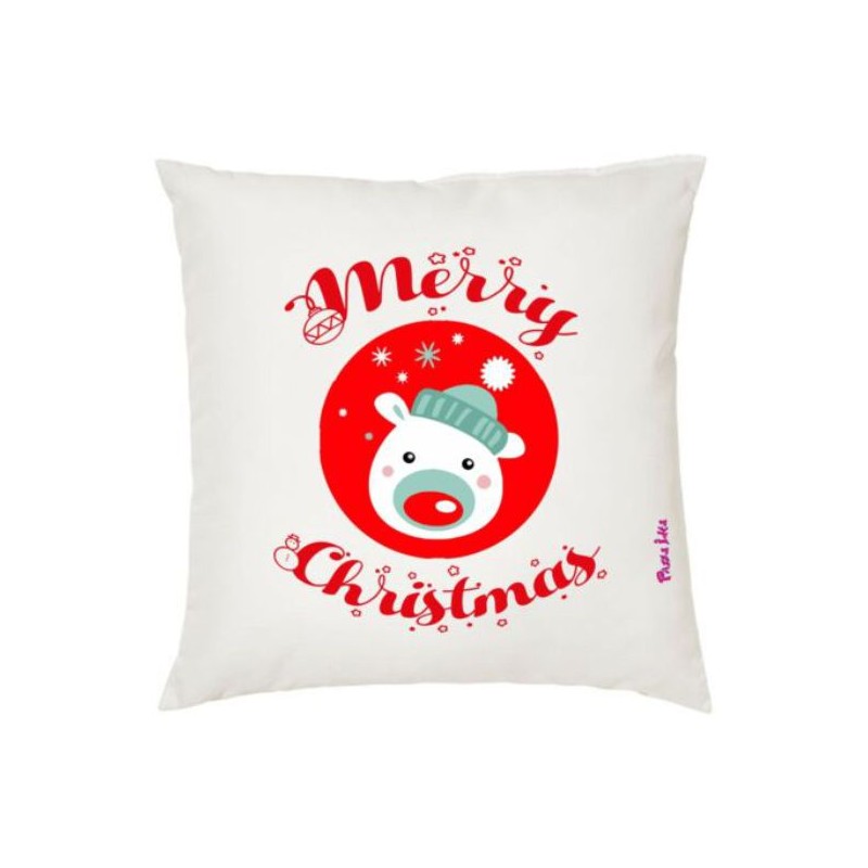cuscino 40x40 scritta merry christmas buon natale idea regalo