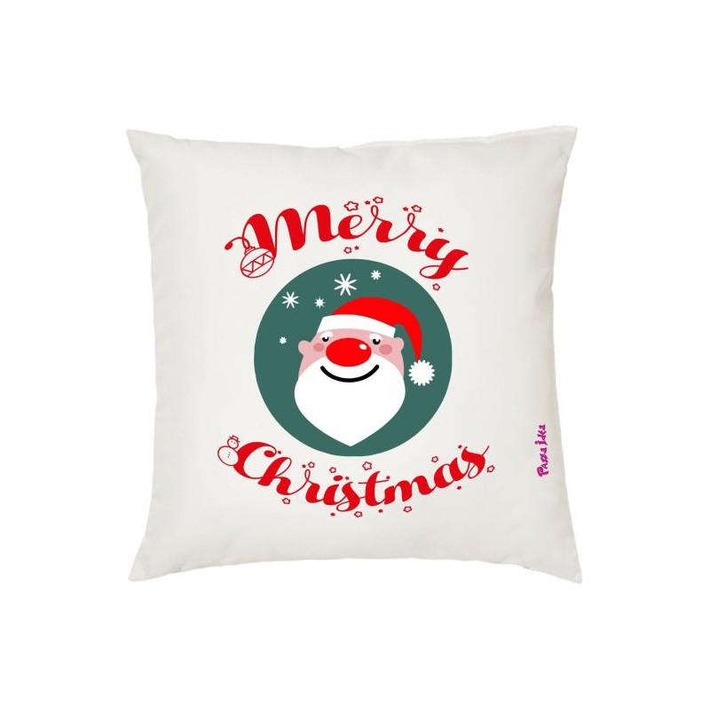 cuscino 40x40 scritta merry christmas buon natale idea regalo babbo natale