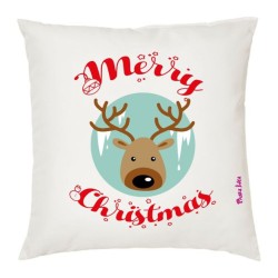 cuscino 40x40 scritta merry christmas buon natale renna idea regalo