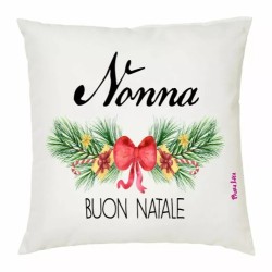 cuscino 40x40 scritta nonna buon natale regalo natale nonna nipoti