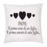 cuscino 40x40 scritta papa' primo eroe di un figlio primo amore idea regalo
