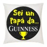 cuscino 40x40 scritta sei un papà da guinness idea regalo festa papa' compleanno