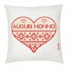 cuscino 40x40 scritta simpatica auguri nonno festa regalo nipoti natale cuore