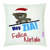cuscino 40x40 scritta simpatica hey zia felice natale regalo