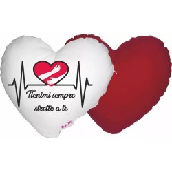 cuscino a forma di cuore disegno cuore rosso abbraccio mani tienimi stretto a te