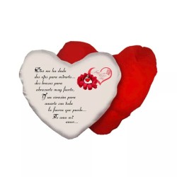 cuscino cuore scritta in spagnolo poesia te amo mi amor san valentino amore