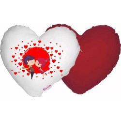 cuscino forma cuore disegno cuori festa innamorati amore donna uomo