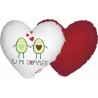 cuscino forma cuore scritta tu mi completi festa innamorati uomo donna amore