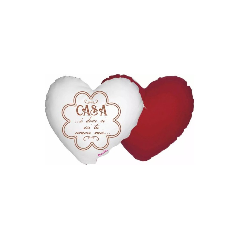 cuscino forma di cuore casa e dove ci sei tu amore mio festa innamorati lui lei
