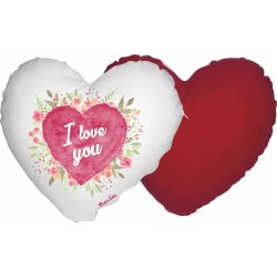 cuscino forma di cuore con scritta i love you festa innamorati uomo donna amore