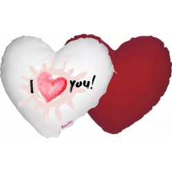 cuscino forma di cuore con scritta i love you festa innamorati uomo donna cuore