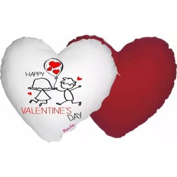 cuscino forma di cuore scritta happy festa innamorati uomo donna amore