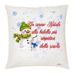 cuscino scritta buon natale bidella speciale scuola idea regalo cuscini natalizi