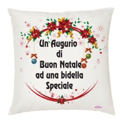 cuscino scritta buon natale bidella speciale scuola idea regalo cuscini natalizi