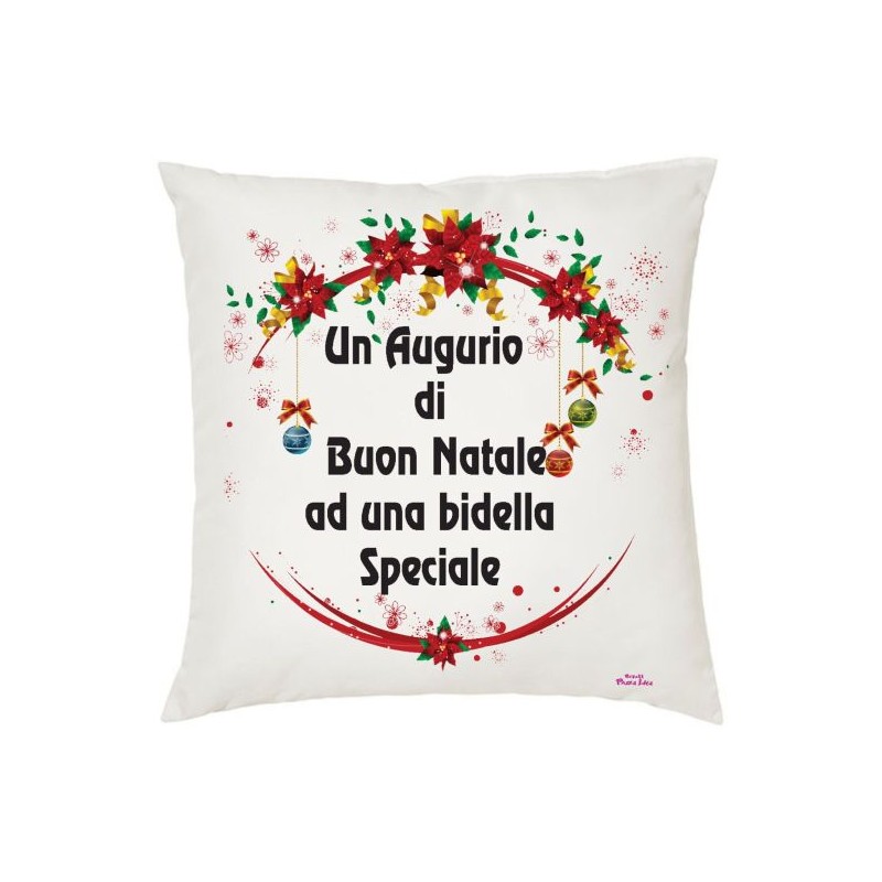 cuscino scritta buon natale bidella speciale scuola idea regalo cuscini natalizi