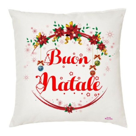 cuscino scritta buon natale idea regalo uomo donna cuscini natalizi