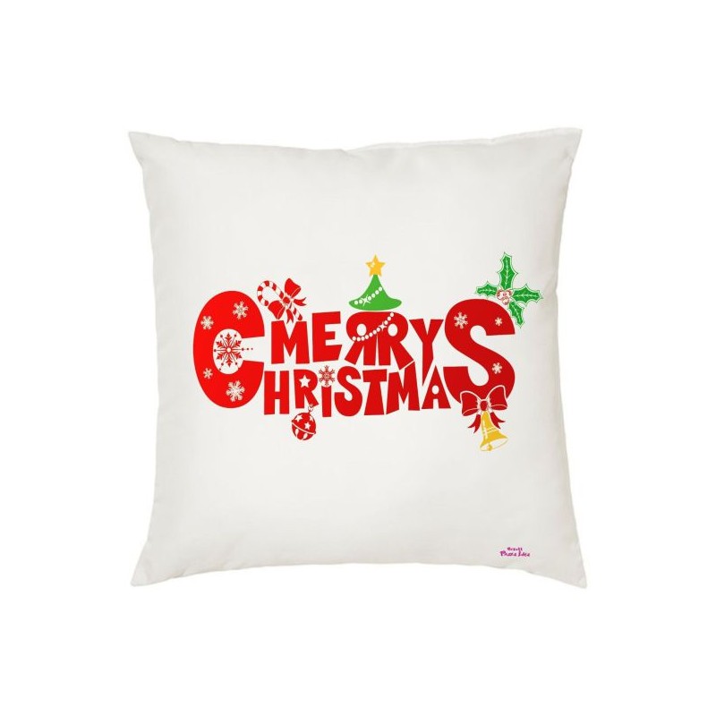 cuscino scritta merry christmas buon natale idea regalo cuscini natalizi