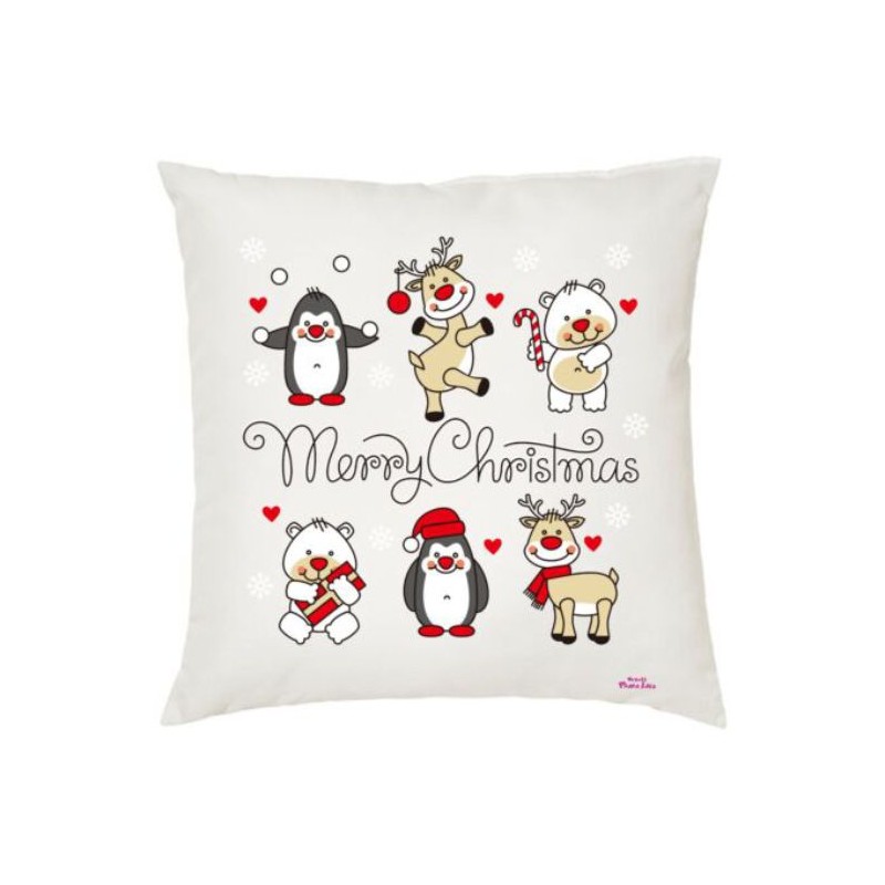 cuscino scritta merry christmas buon natale idea regalo cuscini natalizi