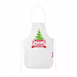 grembiule bianco cucina scritta buon natale figlio mio regalo mamma figli