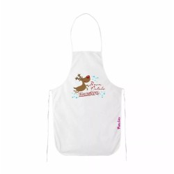 grembiule bianco cucina scritta buon natale maestro regalo alunni scuola